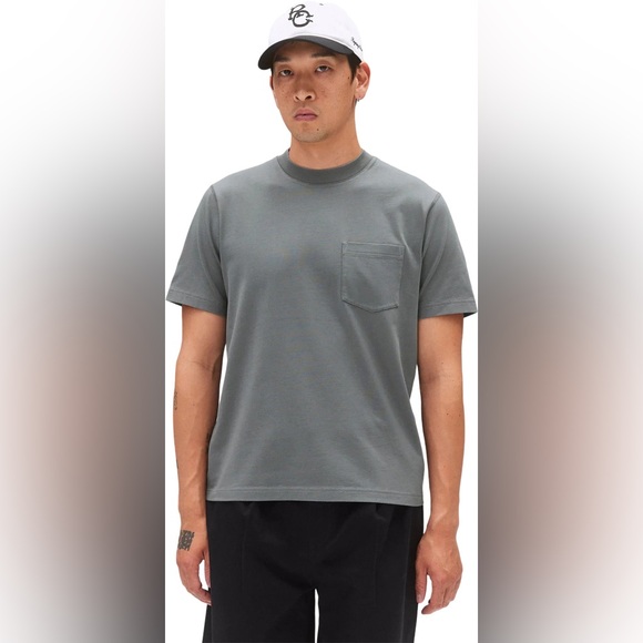 Reigning Champ Midweight Jersey OG Pocket T-Shirt - Slate - Picture 1 of 5